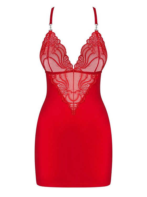 Облегающая сорочка с кружевным лифом