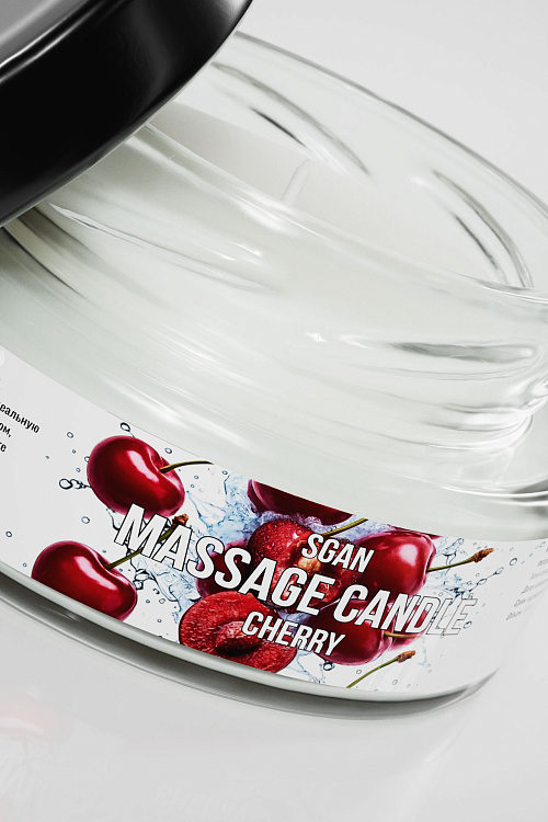 Массажная свеча «Спелая вишня» - 50 мл.