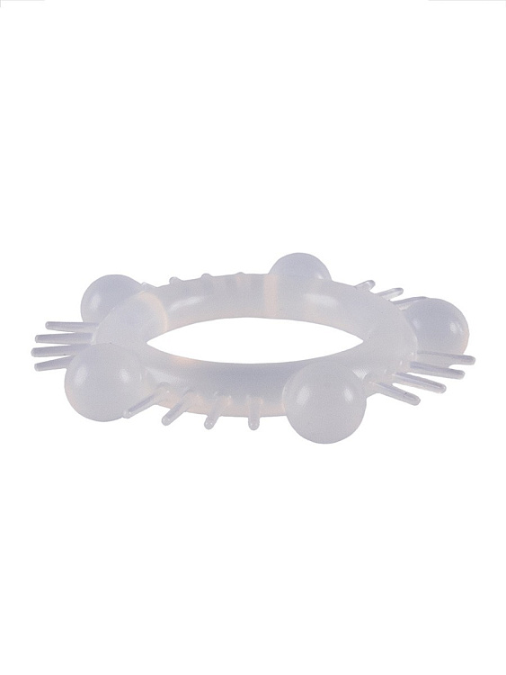 Эластичное эрекционное кольцо с шишечками и шипами