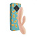 Бежевый вибратор-кролик Lea Rabbit Vibrator - 20,2 см.