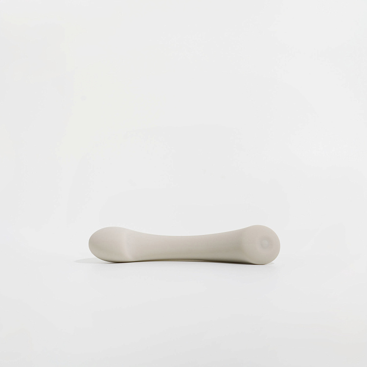 Серый вибростимулятор точки G Mirage - 17,8 см.