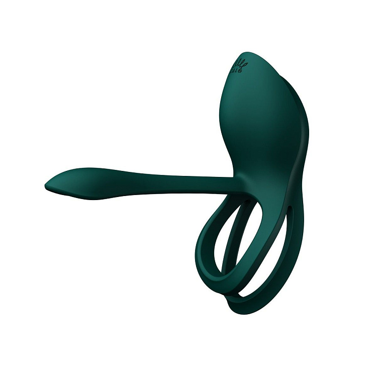 Зеленое эрекционное виброкольцо Bayek с пультом ДУ