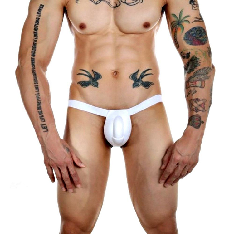 Мужской пуш-ап вкладыш белого цвета