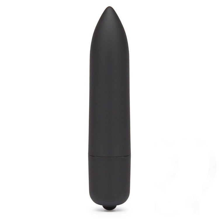 Черная вибропуля X-Basic Long Bullet 10 speeds - 9 см.