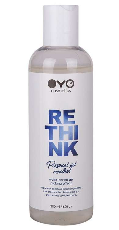 Увлажняющий гель на водной основе OYO Personal Gel Menthol - 200 мл.