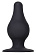 Черная анальная втулка Spade L - 11 см.