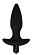 Черная анальная вибропробка Hati - 14,5 см.