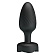 Черная анальная вибропробка с подсветкой Osborn - 9,8 см.