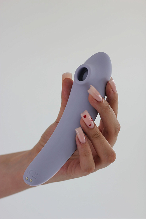 Сиреневый вакуумный стимулятор клитора Premium