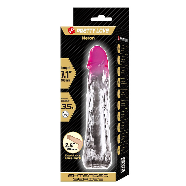 Прозрачная насадка-удлинитель Neron - 18 см.