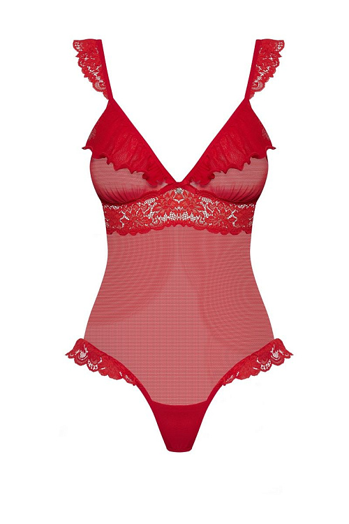 Соблазнительное боди с кружевом