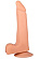 Фаллоимитатор-реалистик с мошонкой на присоске - 17,8 см.