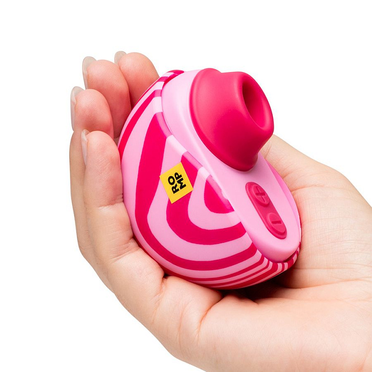 Розовый бесконтактный клиторальный стимулятор Romp Spin