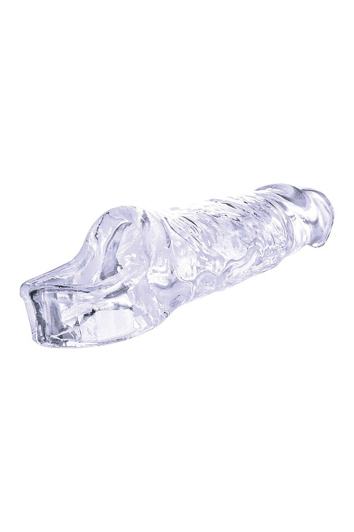 Прозрачная насадка-удлинитель Length Enhancer с подхватом - 16 см.