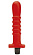 Красный многоскоростной силиконовый вибратор - 18 см.