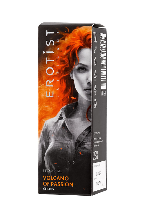 Гель с эффектом вибрации Volcano Of Passion со вкусом вишни - 25 мл.