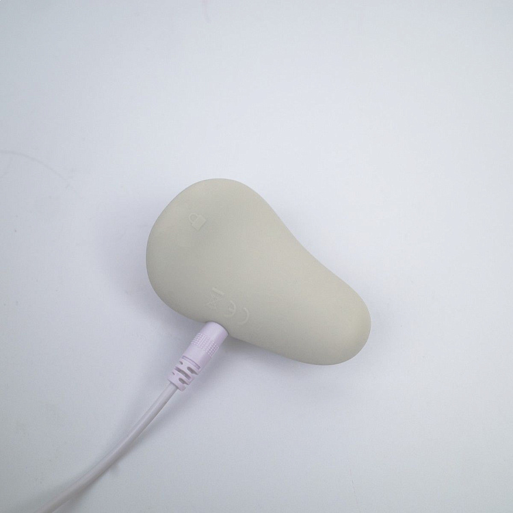 Серый вибромассажёр Opal