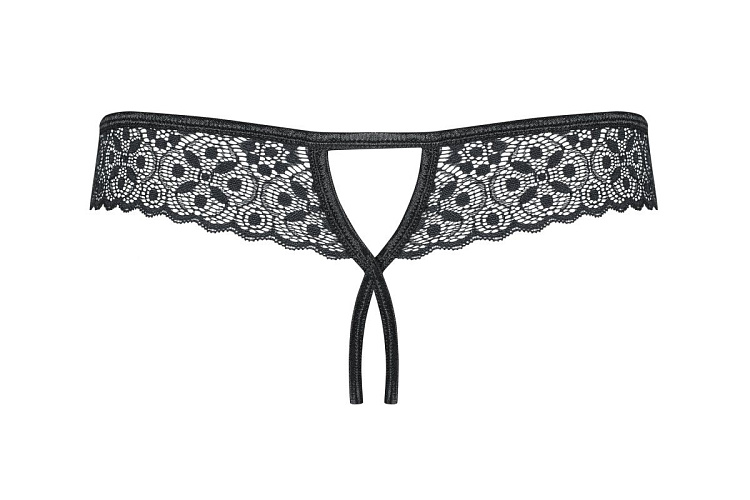 Оригинальные кружевные трусики Shibu с интимным доступом