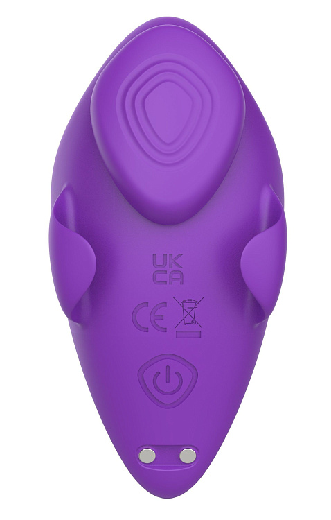 Фиолетовый вибратор в трусики с магнитной фиксацией