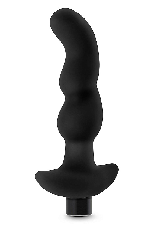 Черный вибромассажер простаты Prostate Massager 03 - 15,2 см.