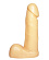 Пустотелый фаллоимитатор телесного цвета - 16,7 см.