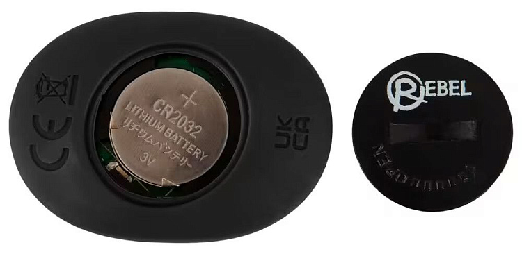 Черная анальная пробка с вибрацией, вращением и пультом ДУ RC Butt Plug with 2 Functions