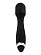 Черный силиконовый wand-вибратор - 18,5 см.