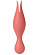Коралловый раздвоенный вибромассажер Siren для клиторального массажа