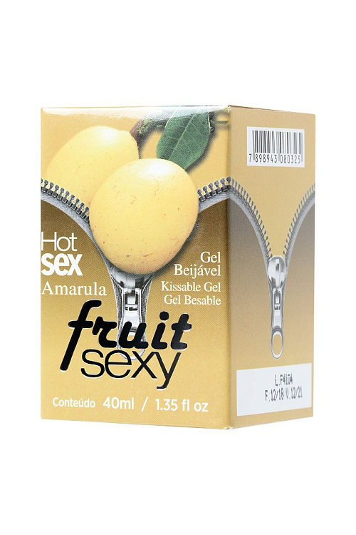 Массажное масло FRUIT SEXY Amarula с ароматом ликера и разогревающим эффектом - 40 мл.