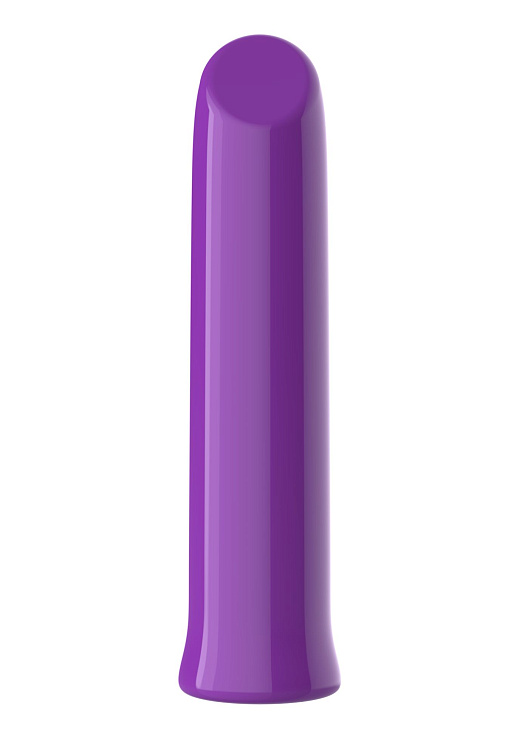 Фиолетовый перезаряжаемый мини-вибратор - 13,7 см.