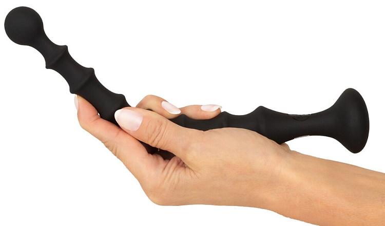 Черная анальная ёлочка Magic Anal Wand - 26,9 см.