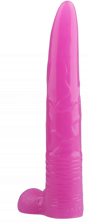 Розовый фаллоимитатор северного оленя - 25 см.