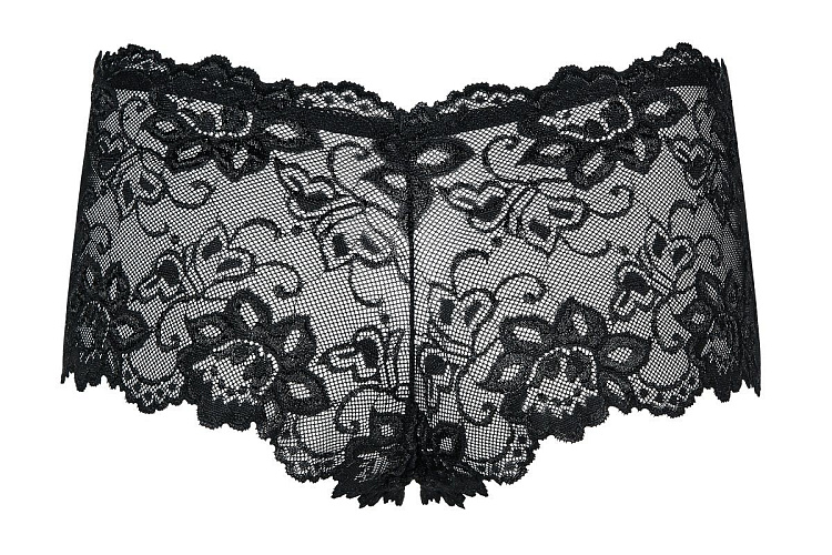 Ажурные трусики-шорты с крупным цветочным узором