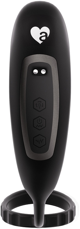 Черный инновационный масcажер простаты Hero с технологией массажа на 360 градусов