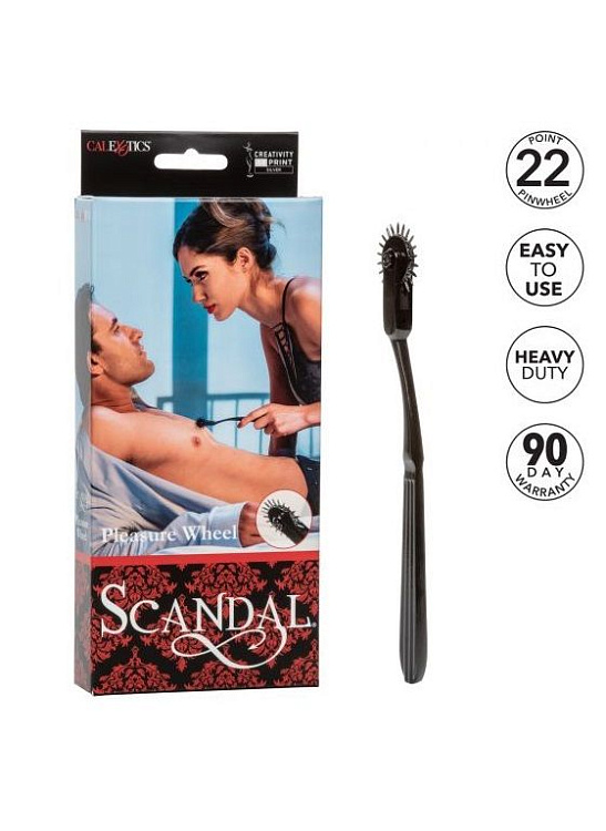 Черное колесо Вартенберга Pleasure Wheel - 18 см.