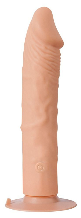 Телесный вибратор One Touch Silicone - 22,5 см.