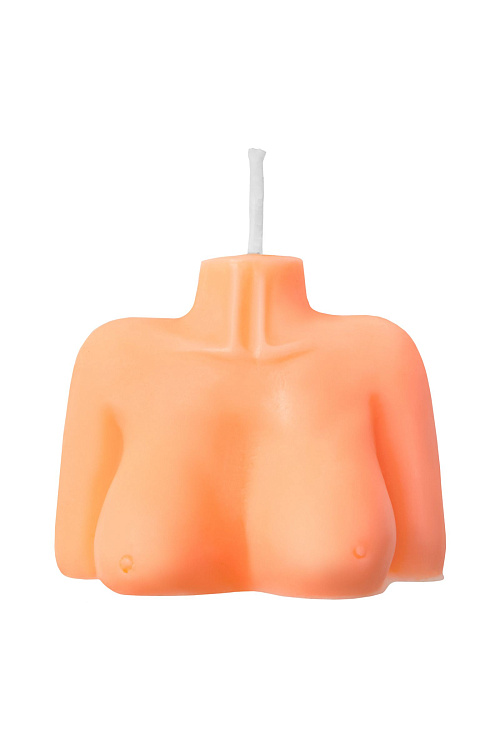 Оранжевая сувенирная свеча «Женский силуэт»