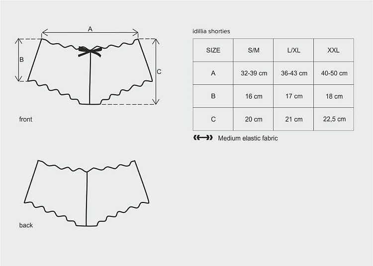 Ажурные трусики-шорты с крупным цветочным узором