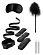 Черный игровой набор БДСМ Bed Bindings Restraint Kit