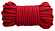 Красная веревка для связывания Thick Bondage Rope - 10 м.