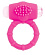 Розовое эрекционное виброкольцо A-toys